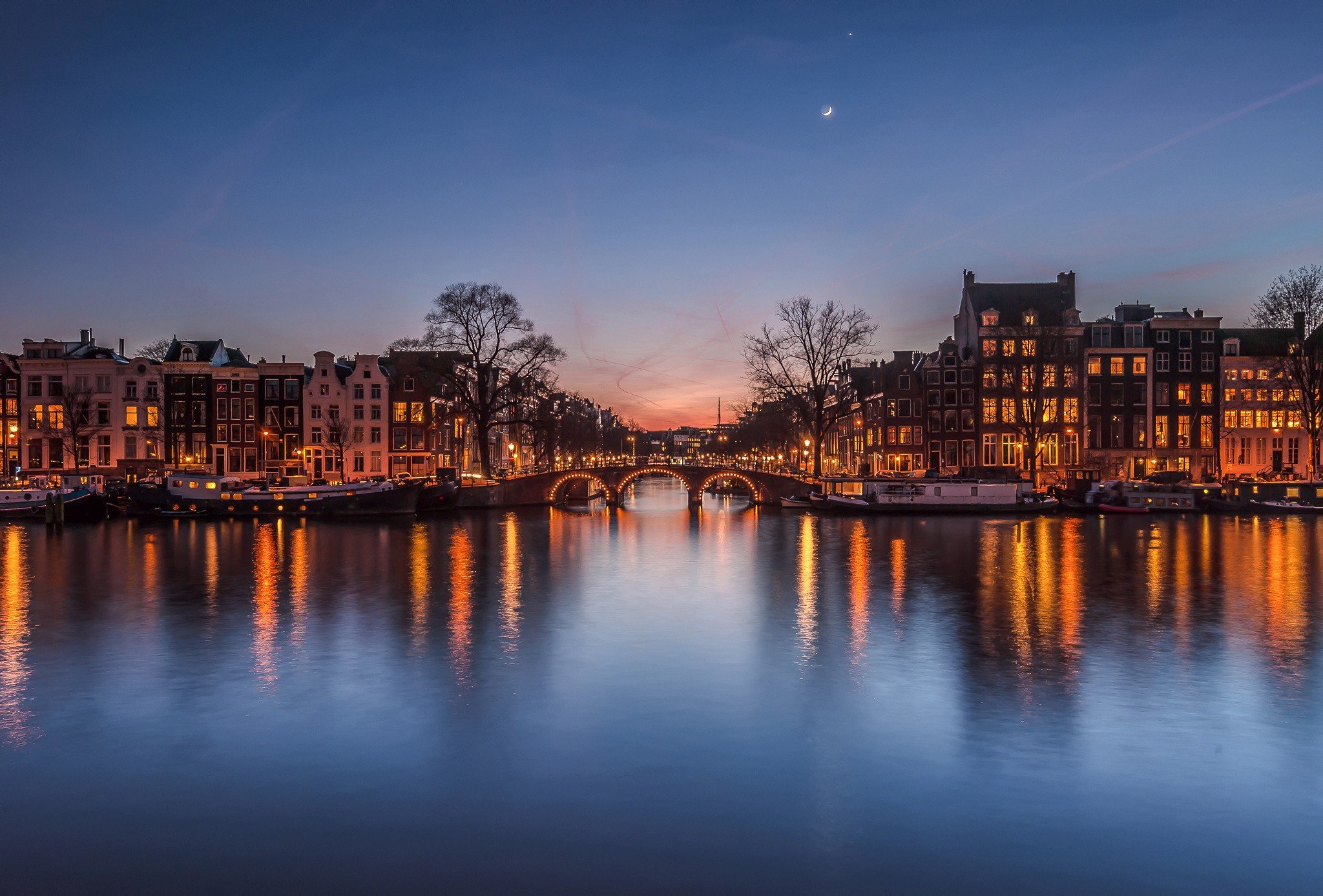 river, Urban, Netherlands Wallpaper