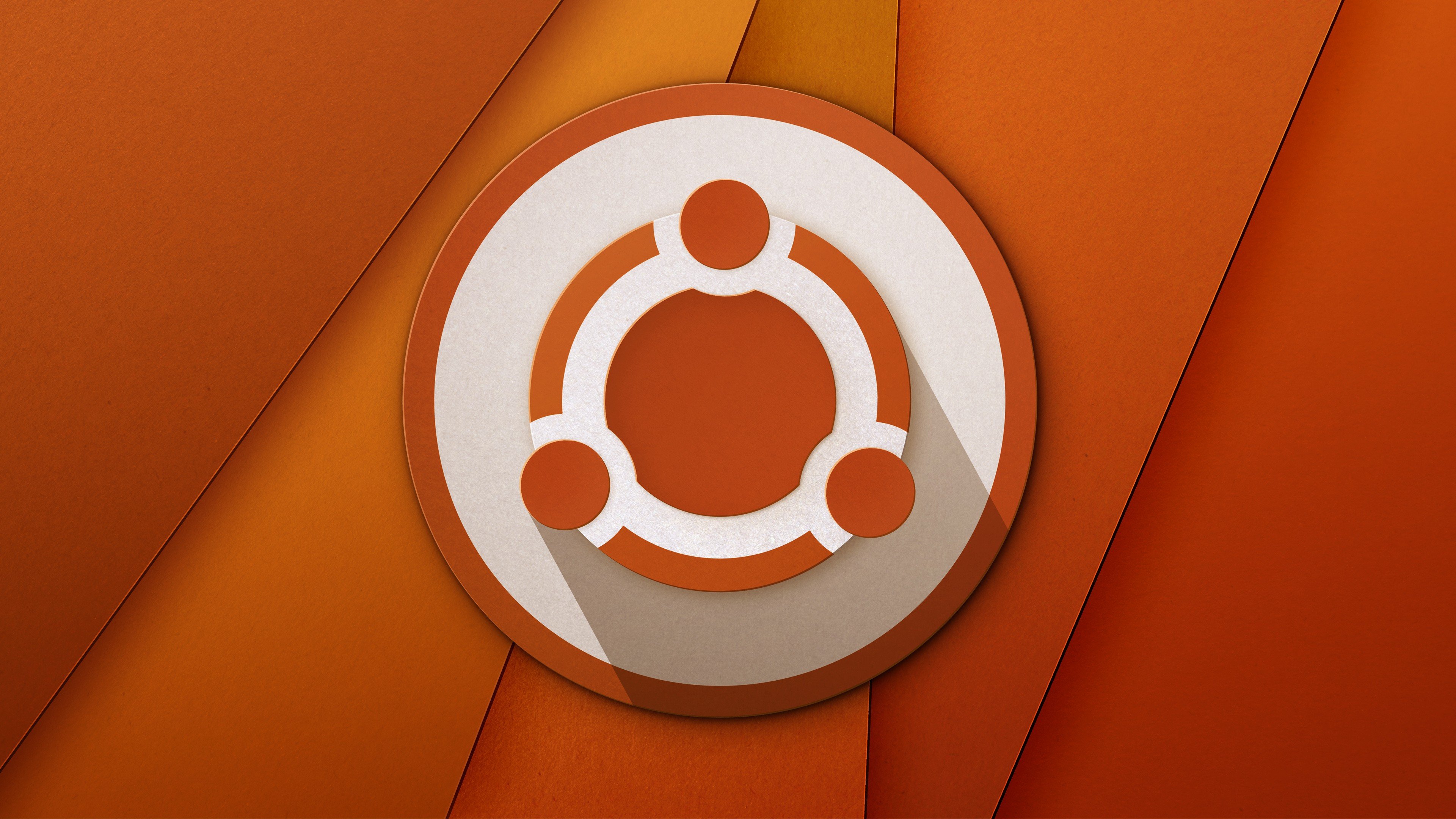 material style, Fictional logo, Colorful, Ubuntu, Linux Wallpaper