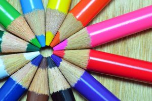 colorful, Crayons
