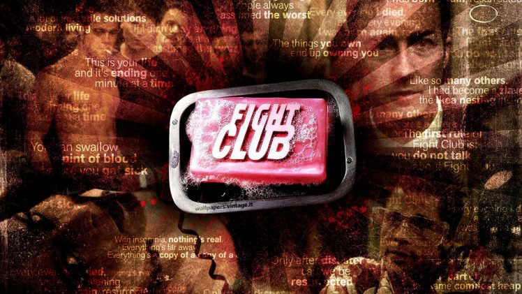Edward Norton, Brad Pitt, Fight Club, Quote HD Wallpaper Desktop Background