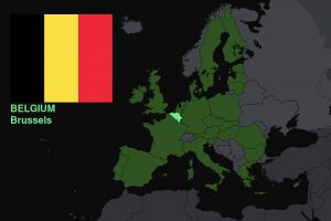 flag, Belgium, Europe, Map