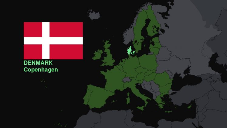 flag, Denmark, Map, Europe HD Wallpaper Desktop Background