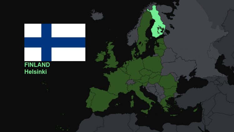 flag, Finland, Europe, Map HD Wallpaper Desktop Background