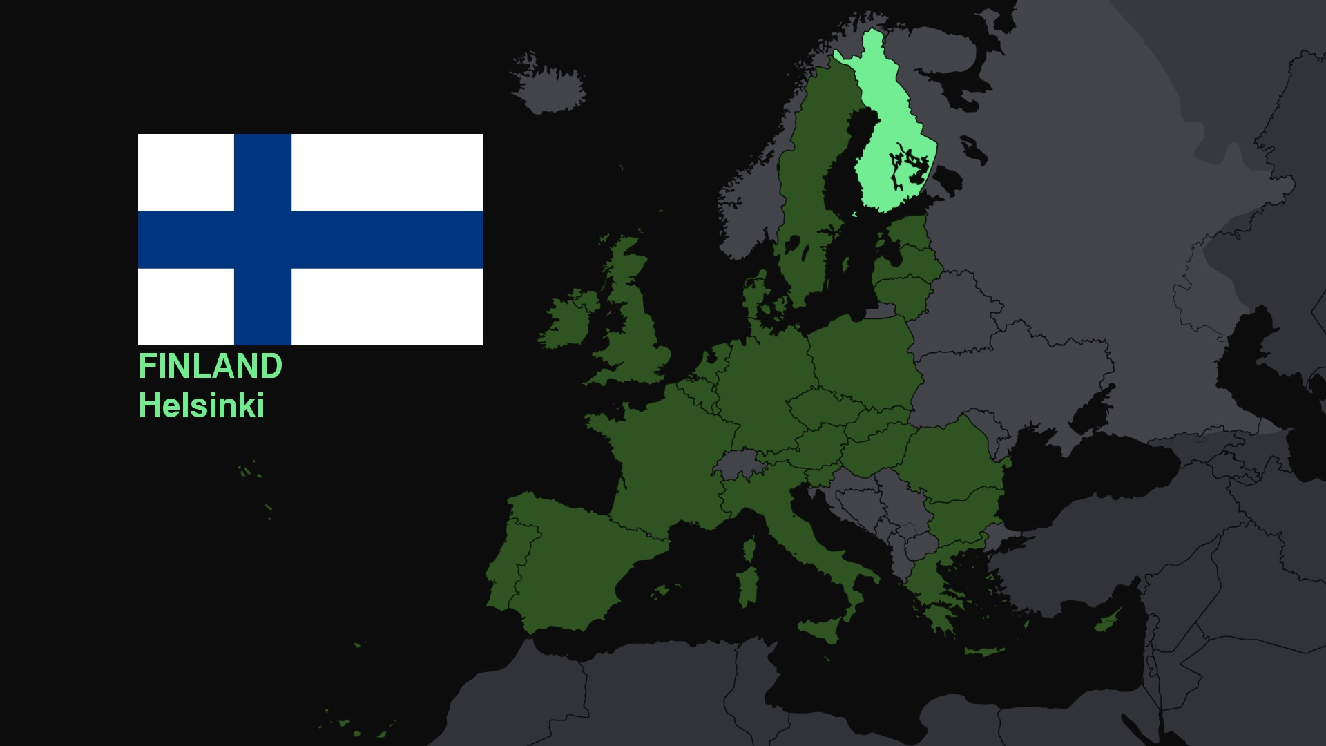 flag, Finland, Europe, Map Wallpaper