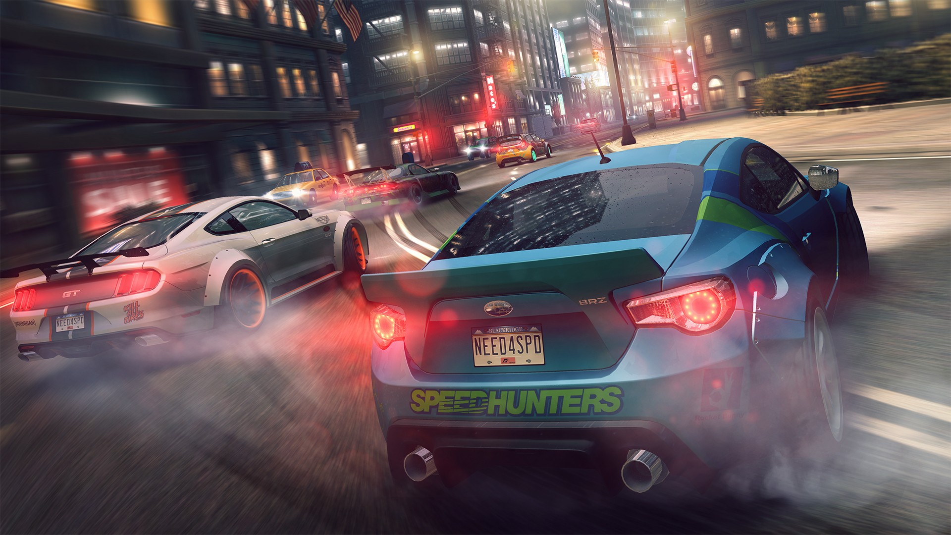 Need for Speed: No Limits, Video games, Night, City, Subaru BRZ, Ford Mustang GT, Mazda RX 8, Ford Fiesta ST, Tuning, Street, Speedhunters, Drifting, Need for Speed Wallpaper