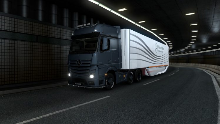Euro Truck Simulator 2, Pickup trucks, Video games HD Wallpaper Desktop Background
