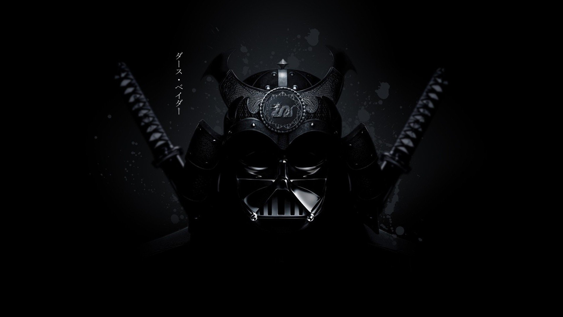 Darth Vader, Samurai, Black background Wallpapers HD ...