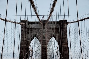 bridge, Photography, American flag, Brooklyn Bridge
