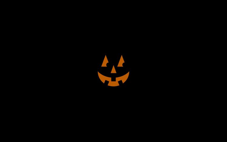 pumpkin, Halloween, Black background HD Wallpaper Desktop Background