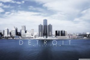 Detroit, USA, Cityscape, Watermarked