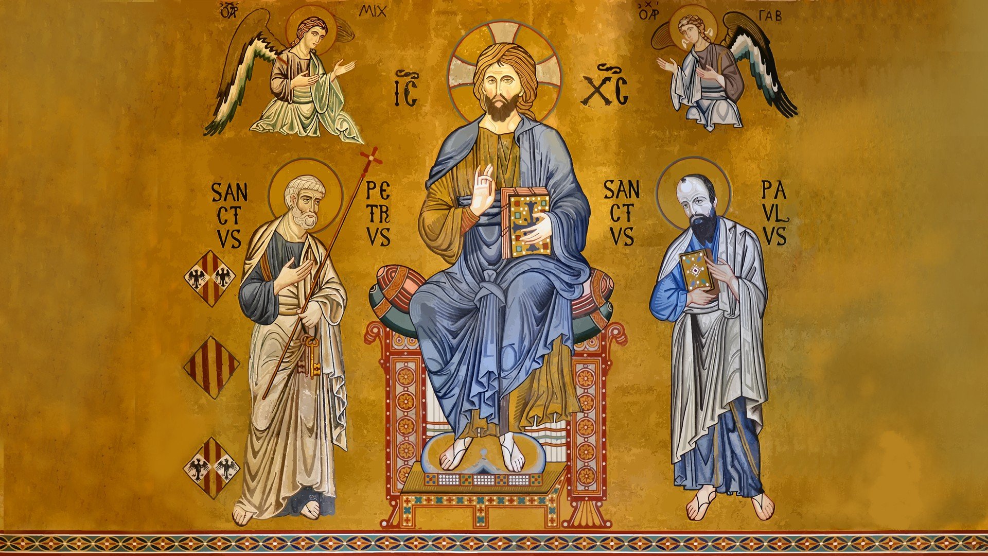 Jesus Christ, Orthodox, Gold, Historic, Situation Wallpaper