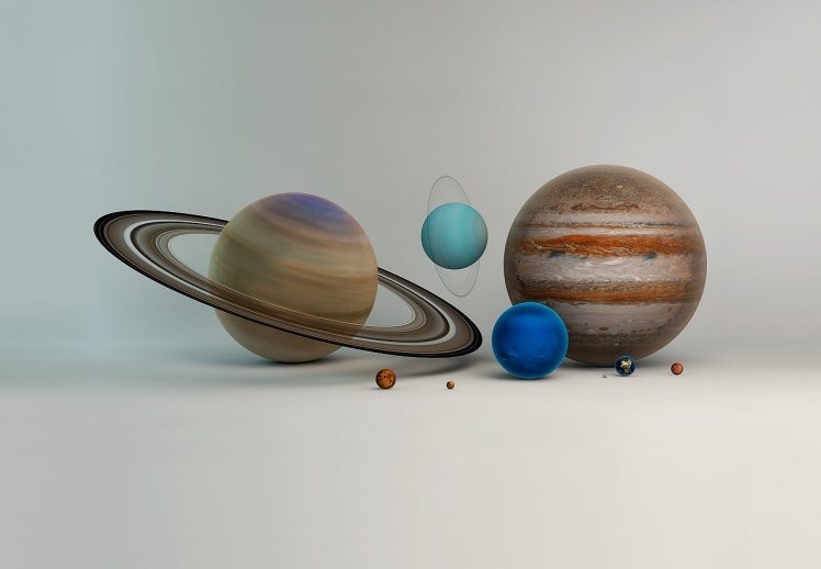 Solar System, Planet, Planetary rings HD Wallpaper Desktop Background