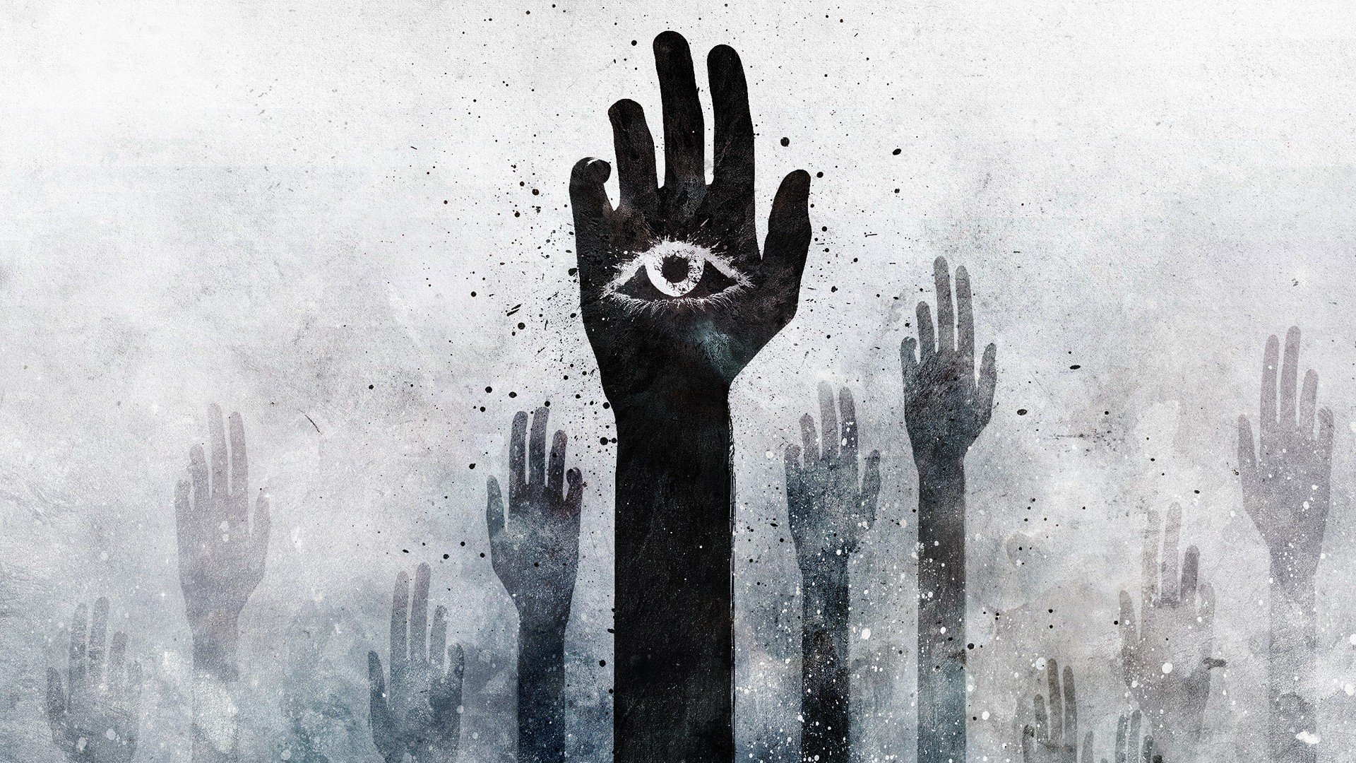 hands, The all seeing eye Wallpaper