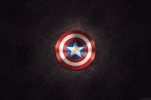 Captain America, Logo, Marvel Comics, Diamond plate