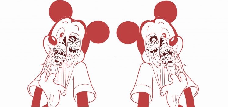 creepy, Mickey Mouse, Zombies HD Wallpaper Desktop Background