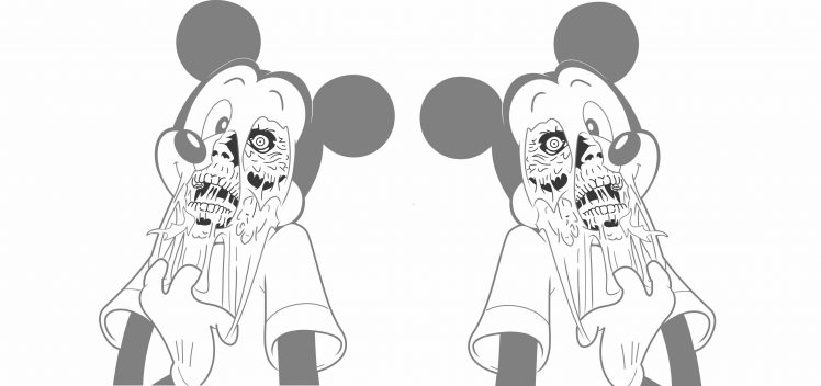 Mickey Mouse, Creepy, Zombies HD Wallpaper Desktop Background