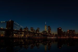 bridge, Cityscape, City, Lights, Night, New York City