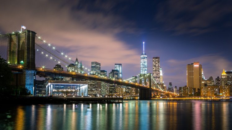cityscape, Bridge, Skyscraper, New York City, Brooklyn Bridge HD Wallpaper Desktop Background