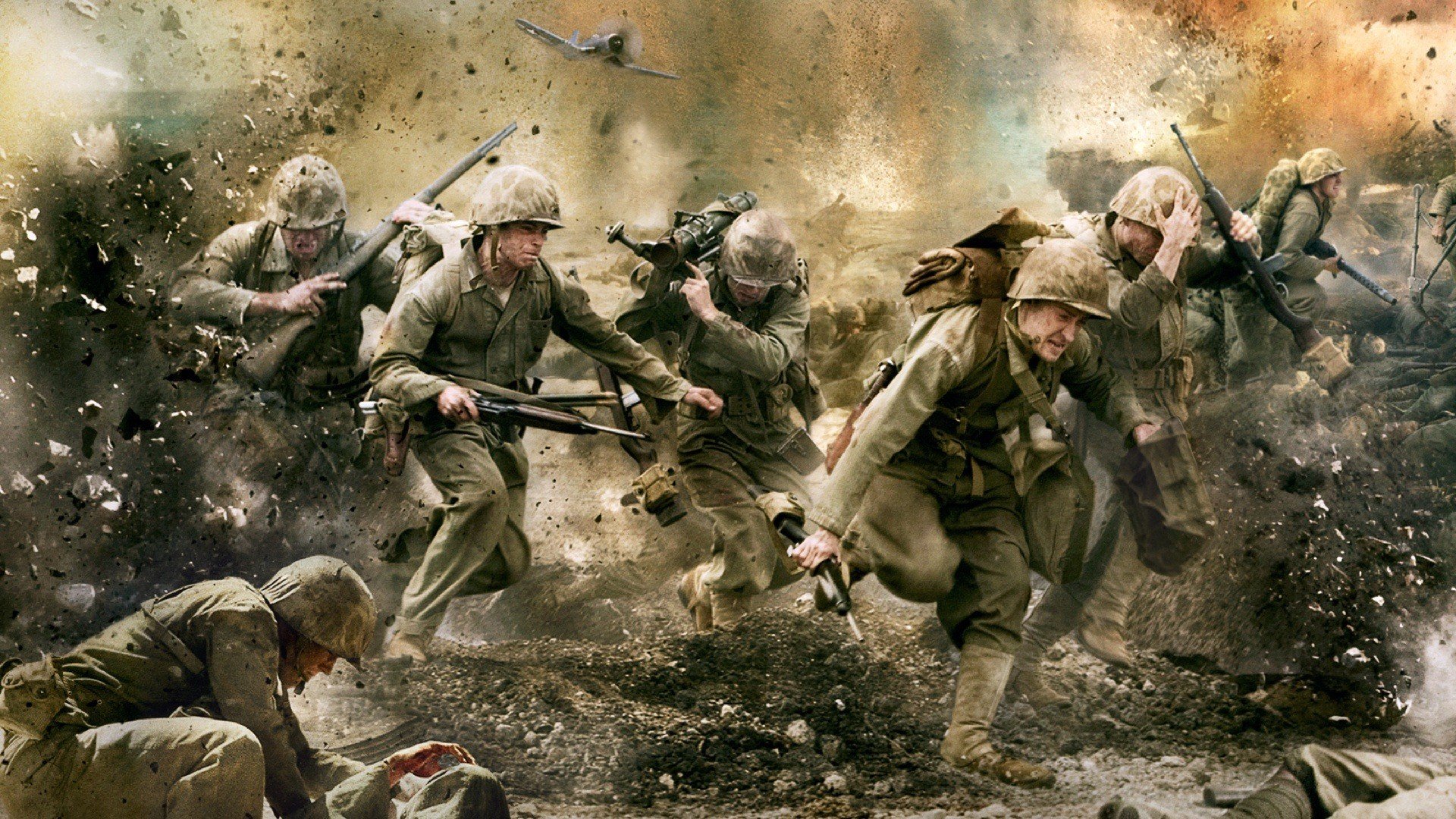 The Pacific, World War II, HBO Wallpaper