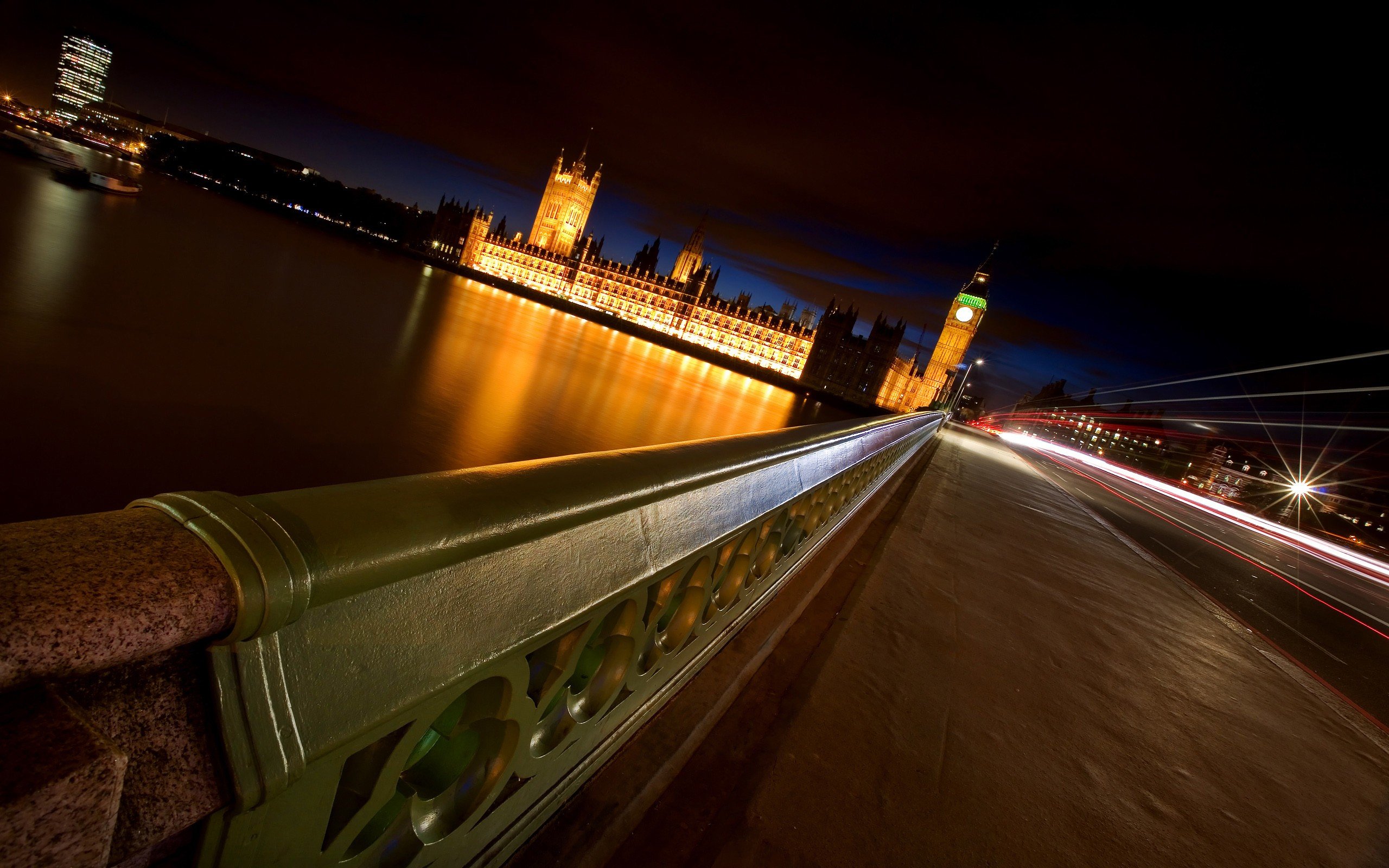 cityscape, London, River Thames, Westminster, Bridge, Photography, Water, Night, Building, Architecture, Lights, Long exposure, Urban, City, Street, Big Ben, UK Wallpaper