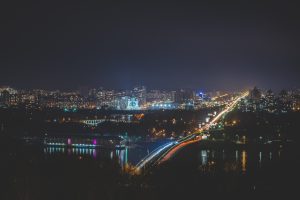 urban, Lights, Bridge