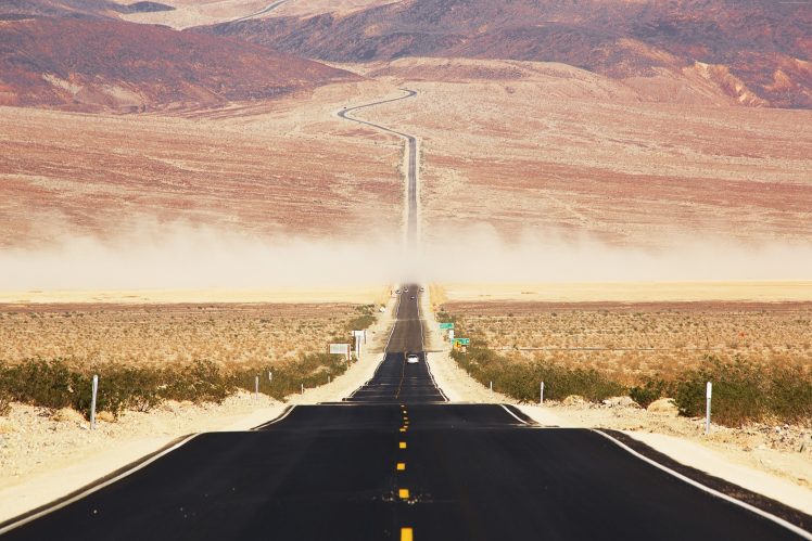 desert, Road, Death Valley HD Wallpaper Desktop Background