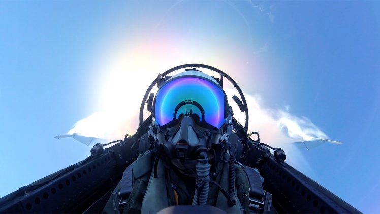 Pilote, Self shot, Military aircraft, Boeing F A 18E F Super Hornet HD Wallpaper Desktop Background