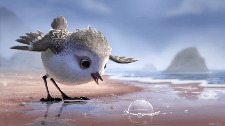birds, Bubble, Cartoon, Piper (cartoon) HD Wallpaper Desktop Background