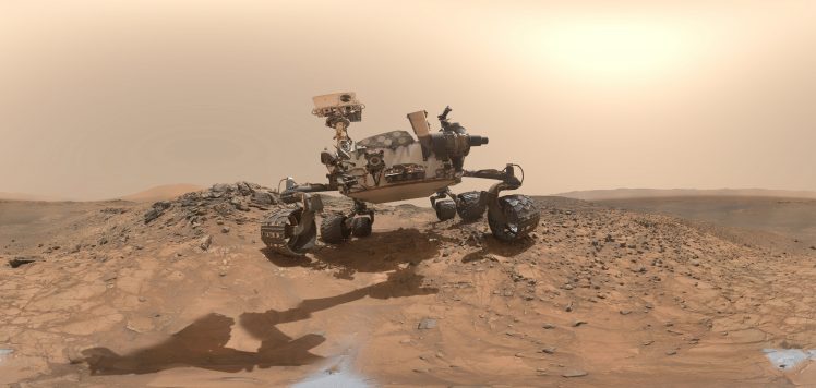 Curiosity, Mars, Planet, Robotic rover, Selfies HD Wallpaper Desktop Background