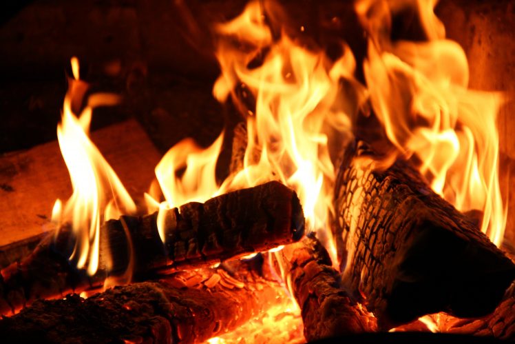 fireplace, Fire HD Wallpaper Desktop Background