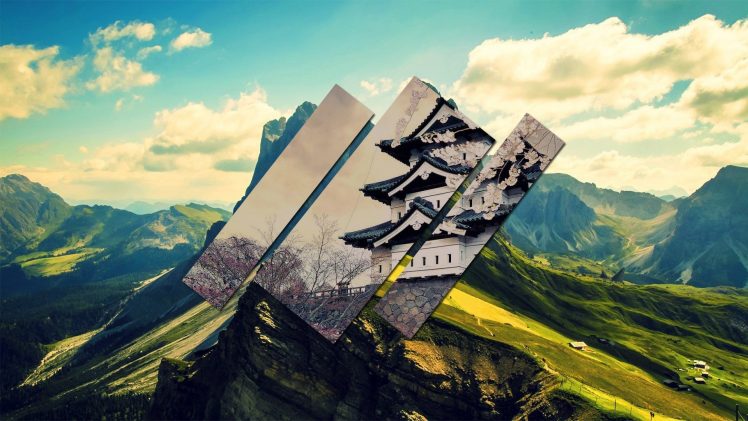 mountains, China, Contrast HD Wallpaper Desktop Background