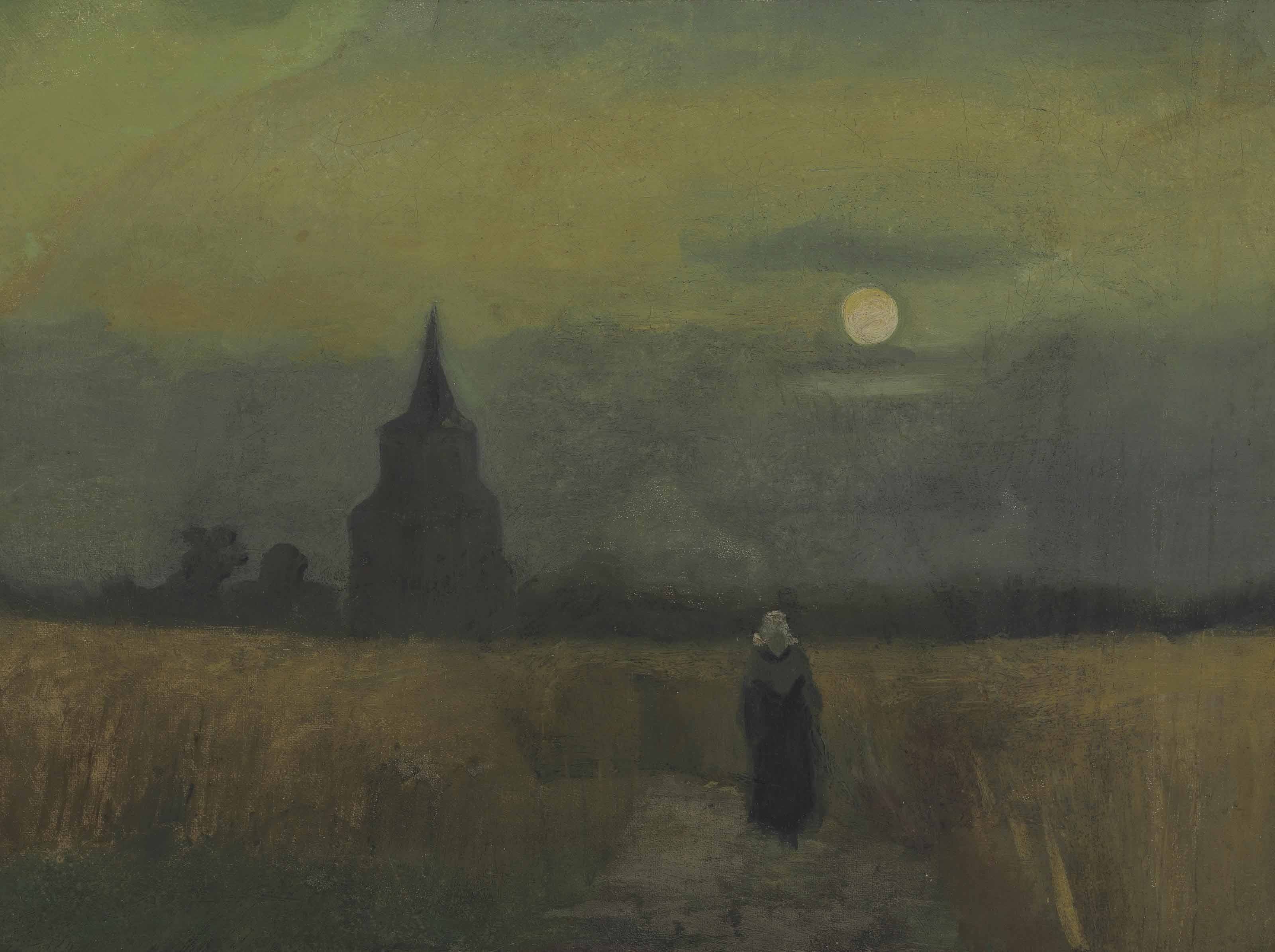 Vincent van Gogh, Classic art, Tower, Field Wallpaper