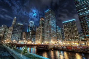 cityscape, HDR, Chicago