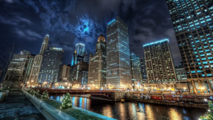 cityscape, HDR, Chicago HD Wallpaper Desktop Background