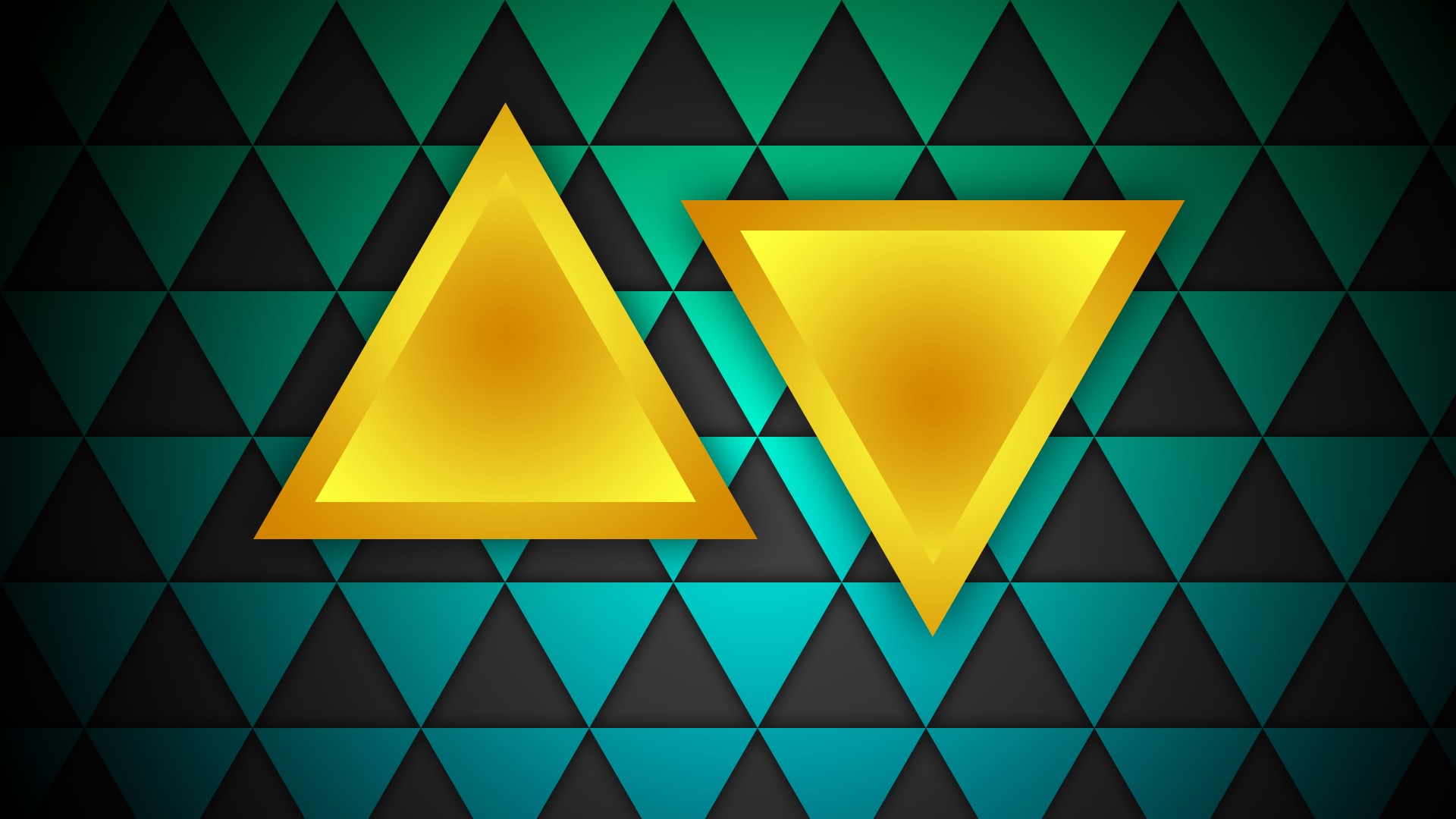 Желтые треугольники фон