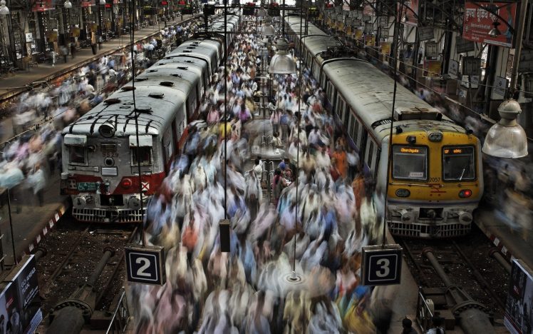 railway, Train station, Public, Pantograph, Mumbai, India HD Wallpaper Desktop Background