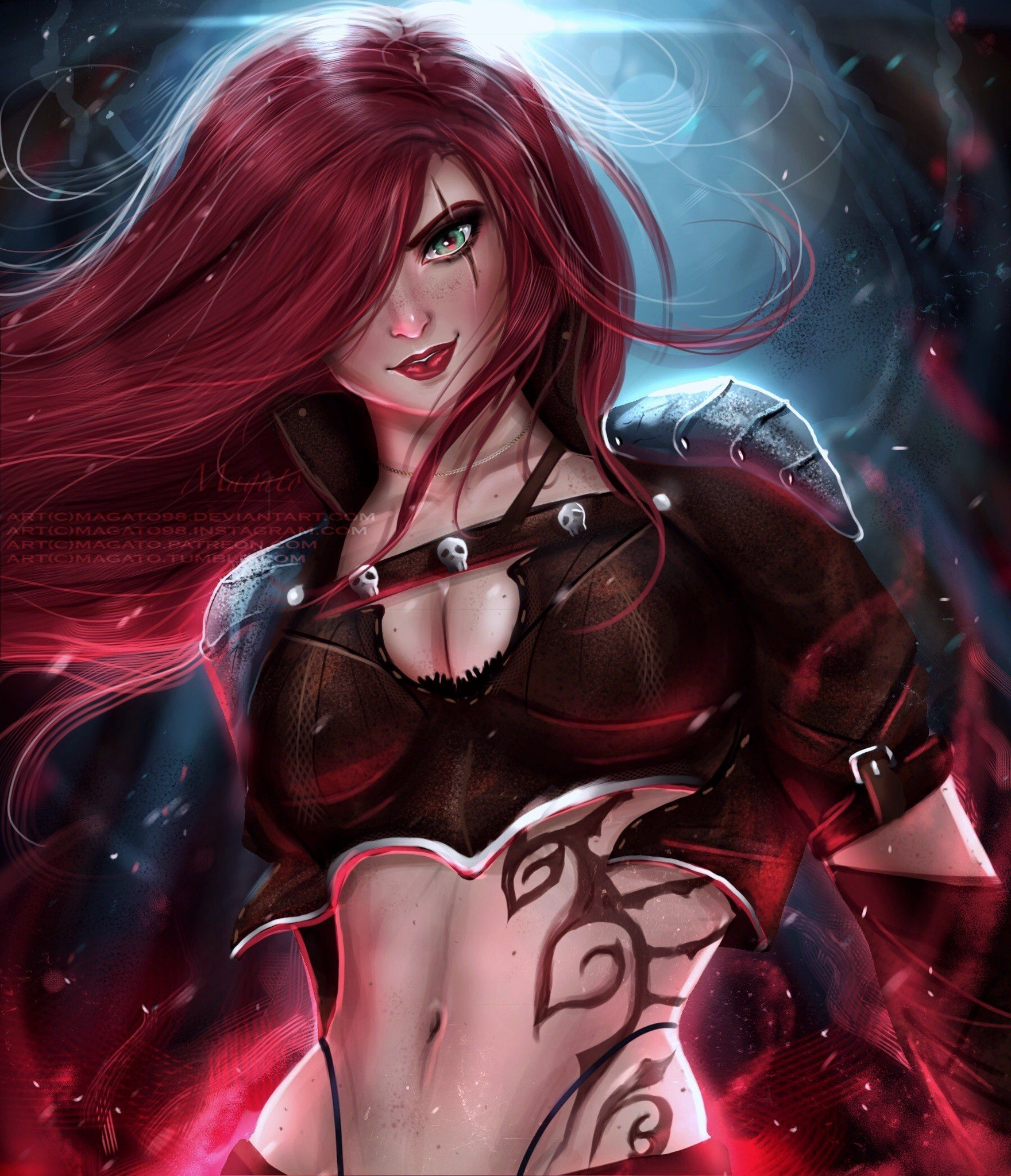 warrior, League of Legends, Katarina (league of legends) Wallpaper