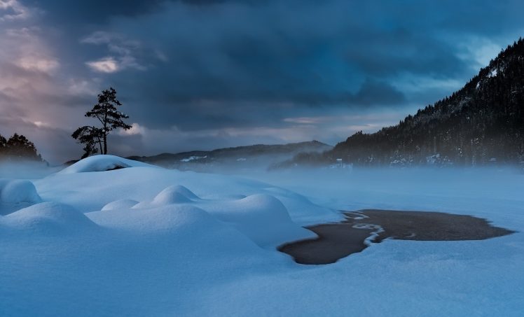 landscape, Nature, Snow, Sky, Winter HD Wallpaper Desktop Background