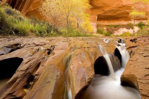nature, Landscape, Trees, Rock, Mountains, Canyon, Water, Long exposure
