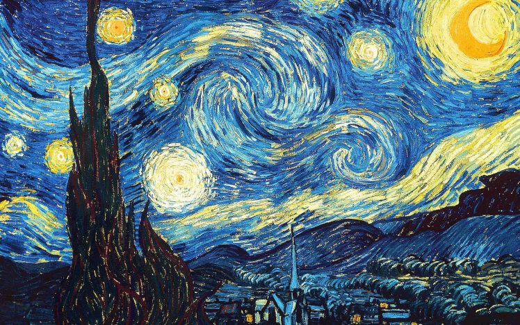 Vincent van Gogh, Painting, Abstract, Starry night HD Wallpaper Desktop Background