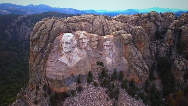 presidents,   landscape, Mount Rushmore, USA HD Wallpaper Desktop Background