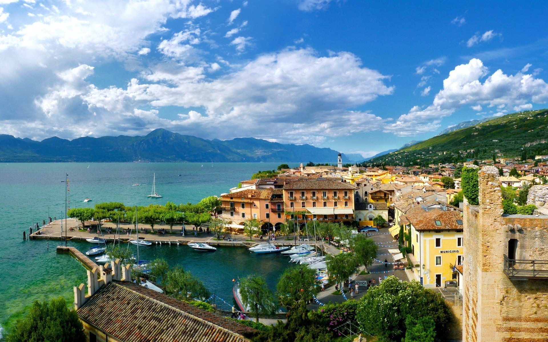 photography,   landscape, Italy, Lake garda Wallpaper