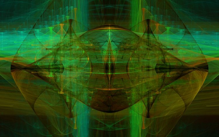 abstract, Fractal, Digital art, Symmetry HD Wallpaper Desktop Background