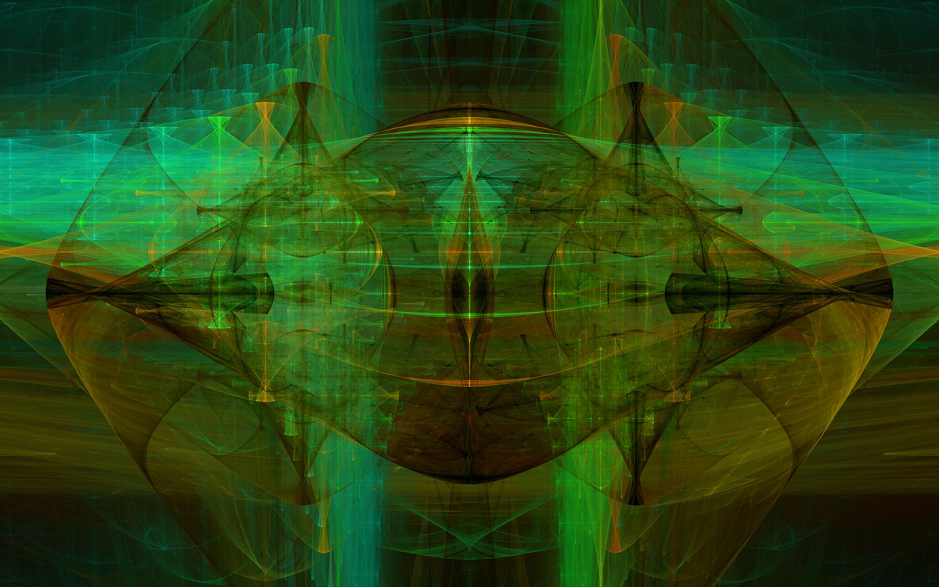 abstract, Fractal, Digital art, Symmetry Wallpaper