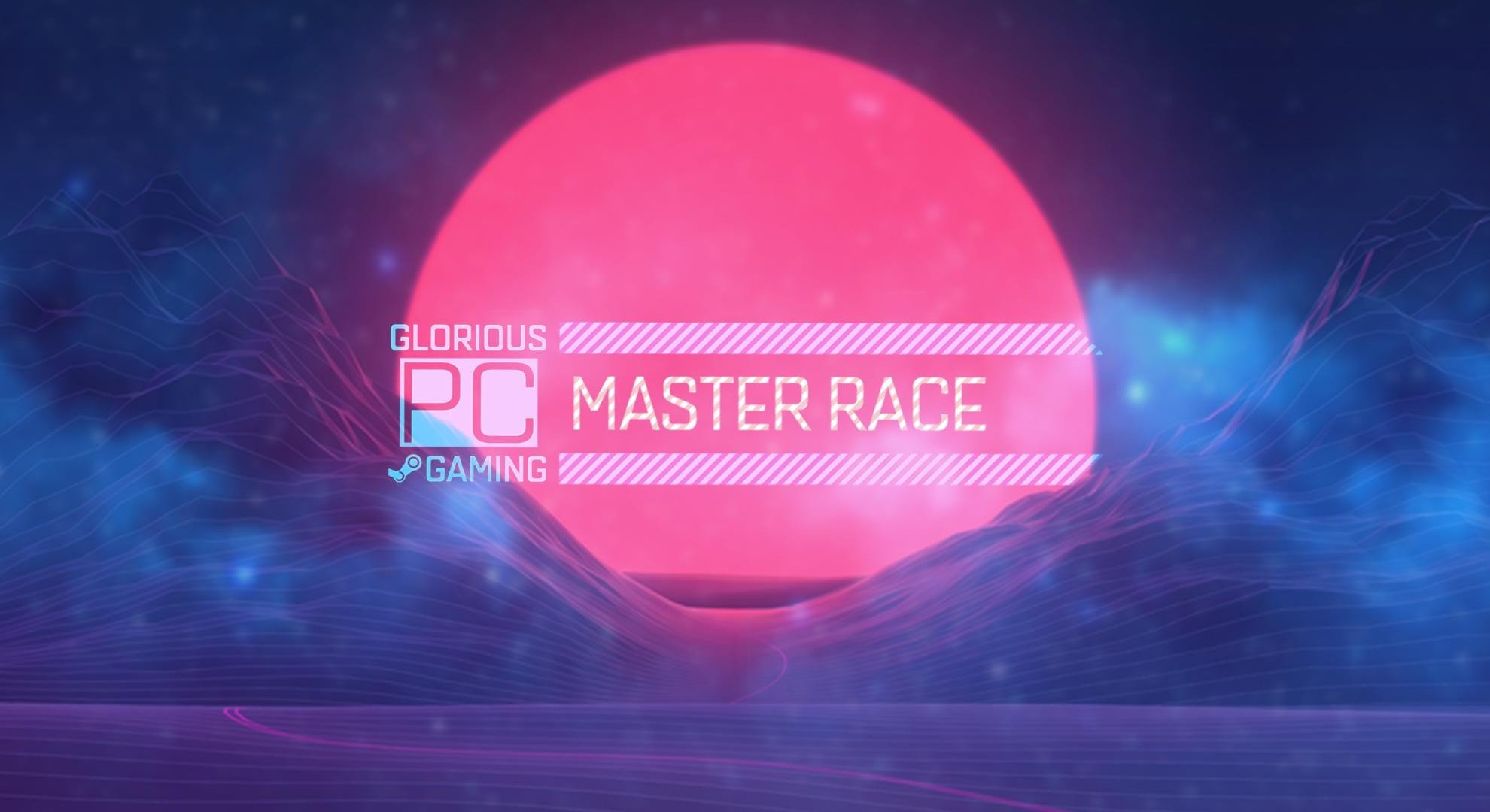 PC Master  Race, Simple, Retro style Wallpaper