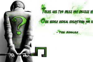 The Riddler, Quote, Typography, Batman