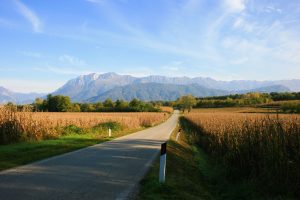 road, Mountains, Nature, Field, Sky