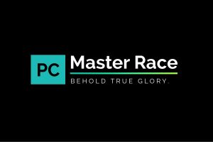 PC Master  Race, Simple, Typography, Black background