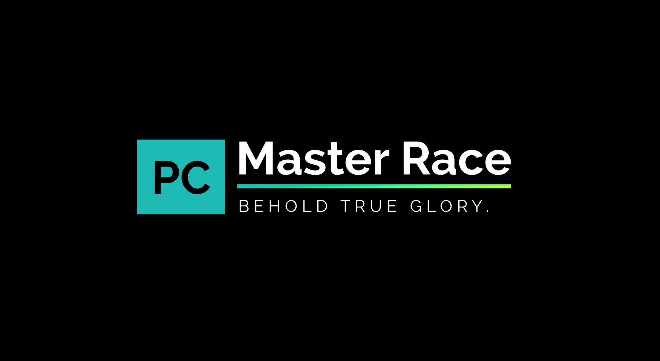 PC Master  Race, Simple, Typography, Black background Wallpaper