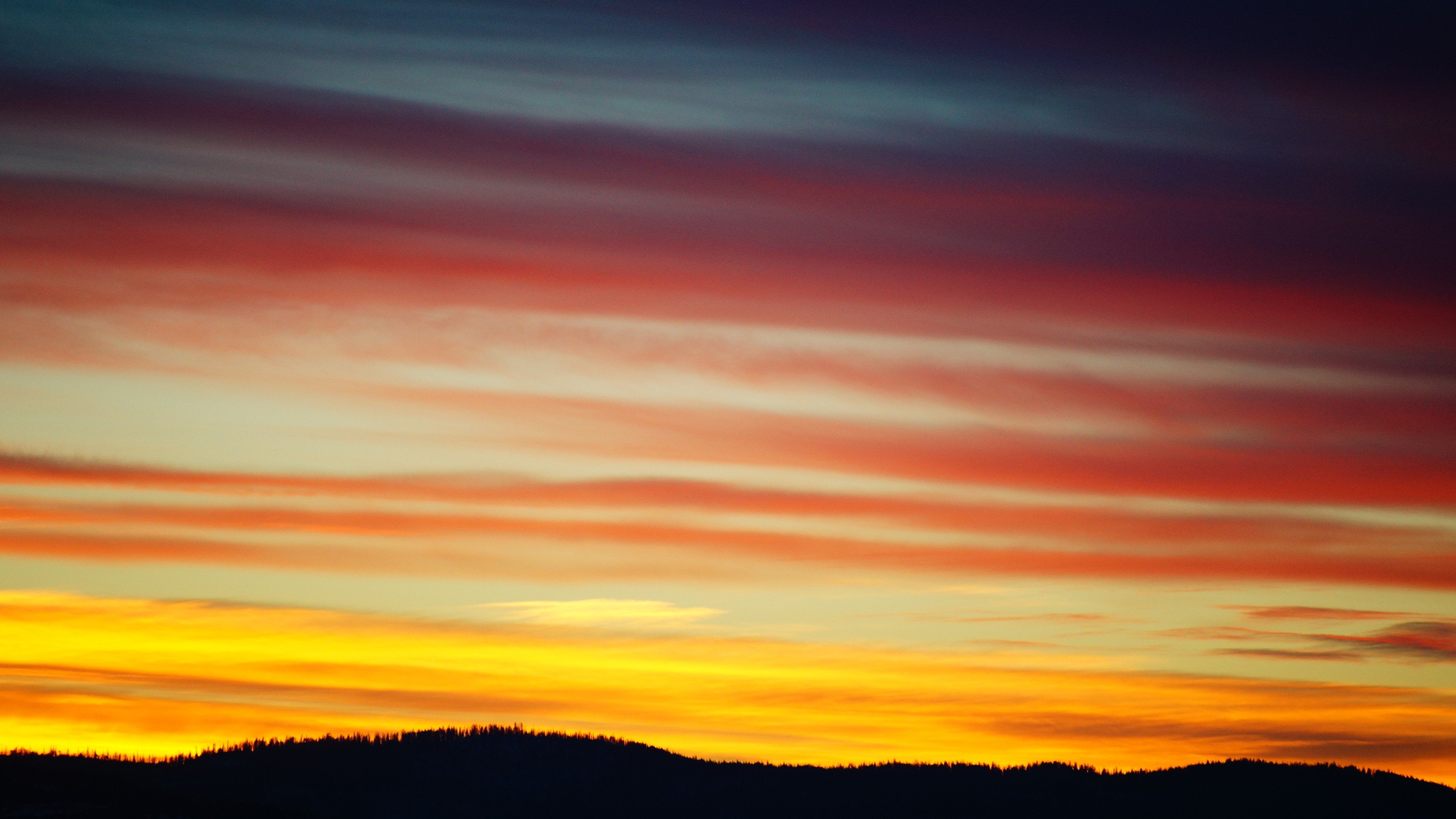 mountains, Sunset Wallpaper